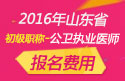 2023年山东公卫执业医师职称考试报名费用