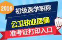 2023年安徽公卫执业医师职称考试准考证打印