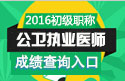 2023年上海公卫执业医师职称考试成绩查询网站