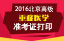 2023年北京医学高级职称（重症医学）准考证打印