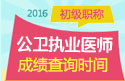 2023年浙江公卫执业医师职称考试成绩查询网站