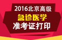 2023年北京医学高级职称（急诊医学）准考证打印