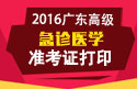 2023年广东医学高级职称（急诊医学）准考证打印