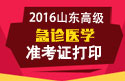2023年山东医学高级职称（急诊医学）考试准考证打印