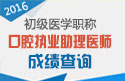 2023年安徽口腔执业助理医师职称考试成绩查询