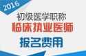 2023年北京临床执业医师职称考试报名费用