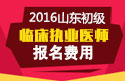 2023年山东临床执业医师职称考试报名费用