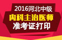 2023年河北内科主治医师职称考试准考证打印