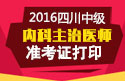 2023年四川内科主治医师职称考试准考证打印