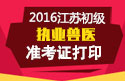 2023年江苏执业兽医职称考试准考证打印