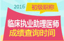 2023年浙江临床执业助理医师职称考试成绩查询