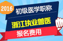 2023年浙江执业兽医职称考试报名费用