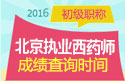 2023年北京执业西药师职称考试成绩查询