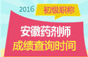 2023年安徽药剂师资格职称考试成绩查询