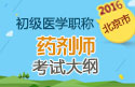 2023年北京药剂师职称考试大纲