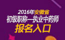 2023年安徽执业中药师职称考试报名入口
