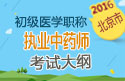 2023年新版国家北京执业中药师职称考试大纲