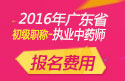 2023年广东执业中药师职称考试报名费用