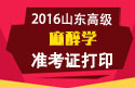 2023年山东医学高级职称（麻醉学）准考证打印