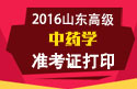 2023年山东医学高级职称（中药学）准考证打印