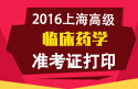 2023年上海医学高级职称（临床药学）准考证打印