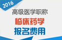2023年浙江医学高级职称（临床药学）报名费用