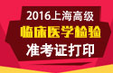 2023年上海医学高级职称（临床医学检验）准考证打印