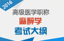 2023年安徽麻醉学高级职称考试大纲